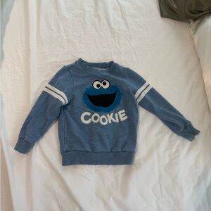 Sesame Street Blue Cookie Monster Sweatshirt